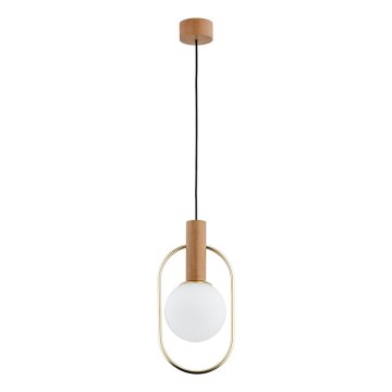 Pendel MODI 1xE14/10W/230V guldfarvet/beige
