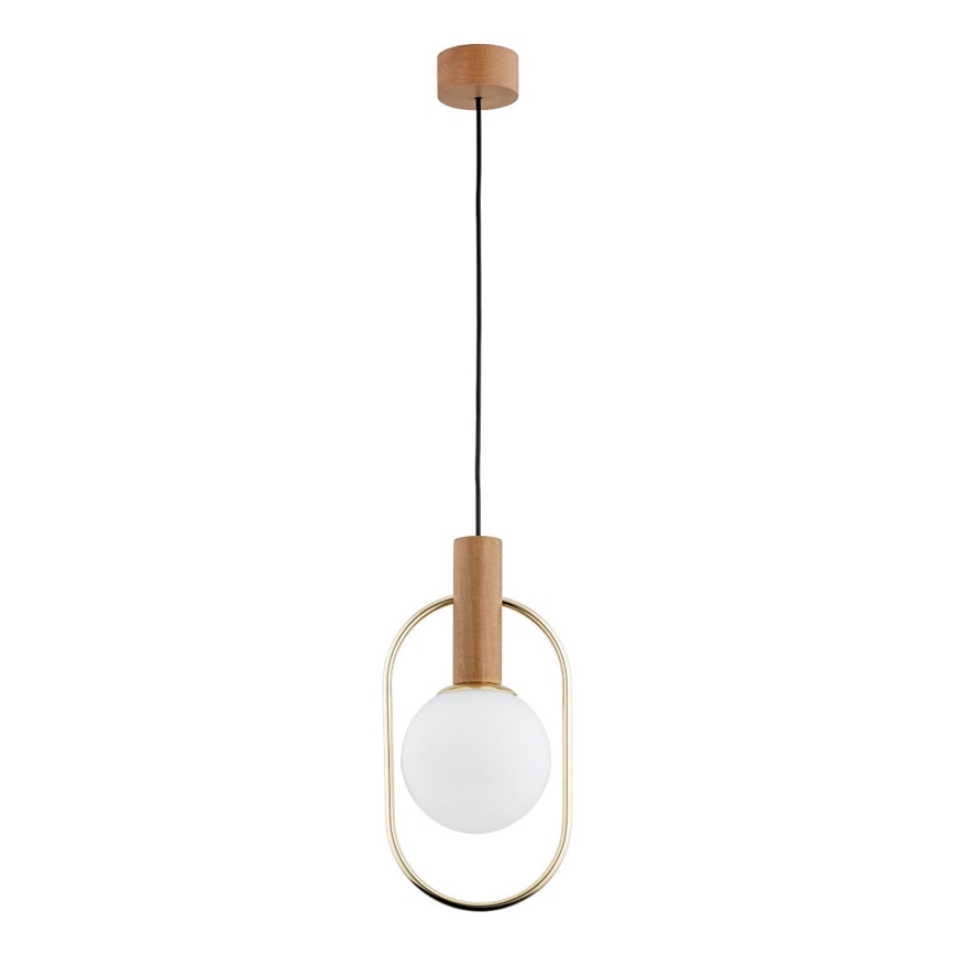 Pendel MODI 1xE14/10W/230V guldfarvet/beige