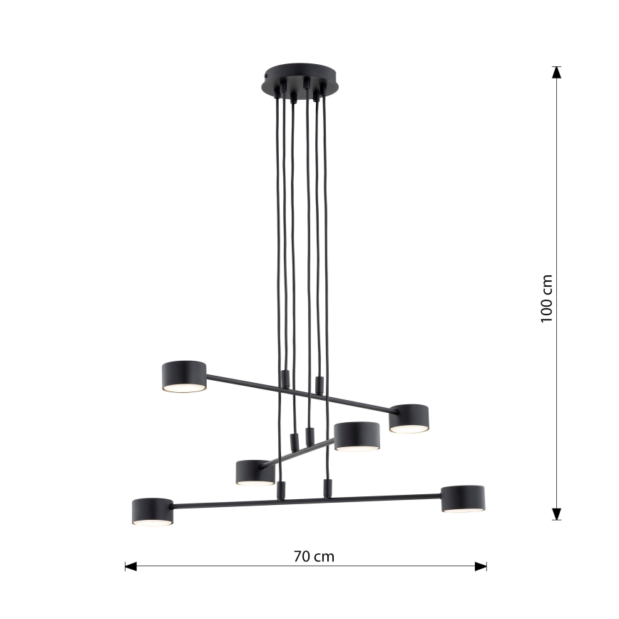 Pendel MODUS 6xGX53/10W/230V sort