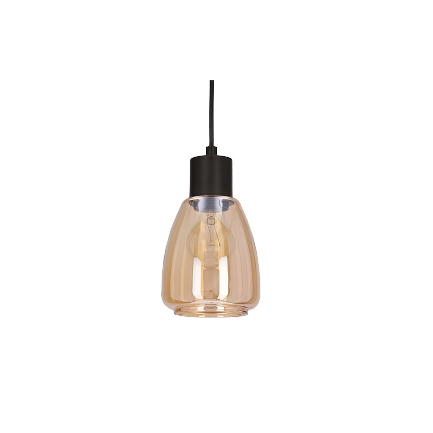 Pendel MOLDO 1xE27/40W/230V sort/røget beige