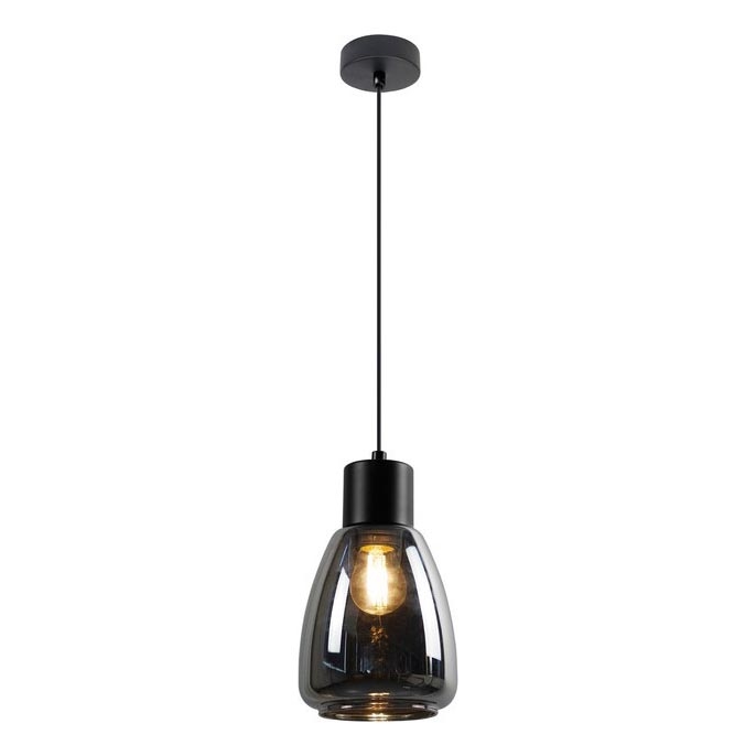 Pendel MOLDO 1xE27/40W/230V sort/røget sort