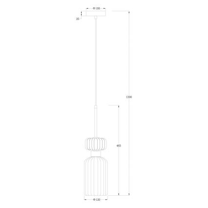 Pendel MOLLY 1xE14/40W/230V diameter 12 cm guldfarvet/grøn/lyserød