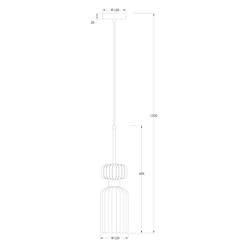 Pendel MOLLY 1xE14/40W/230V diameter 12 cm guldfarvet/grøn/lyserød