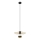 Pendel MONTANA 1xE27/15W/230V diameter 30 cm guldfarvet/sort