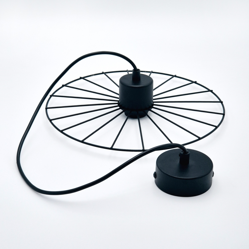 Pendel MONTANA 1xE27/15W/230V diameter 30 cm sort