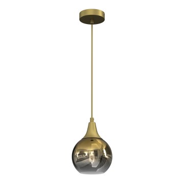 Pendel MONTE 1xE27/60W/230V d. 15 cm guldfarvet