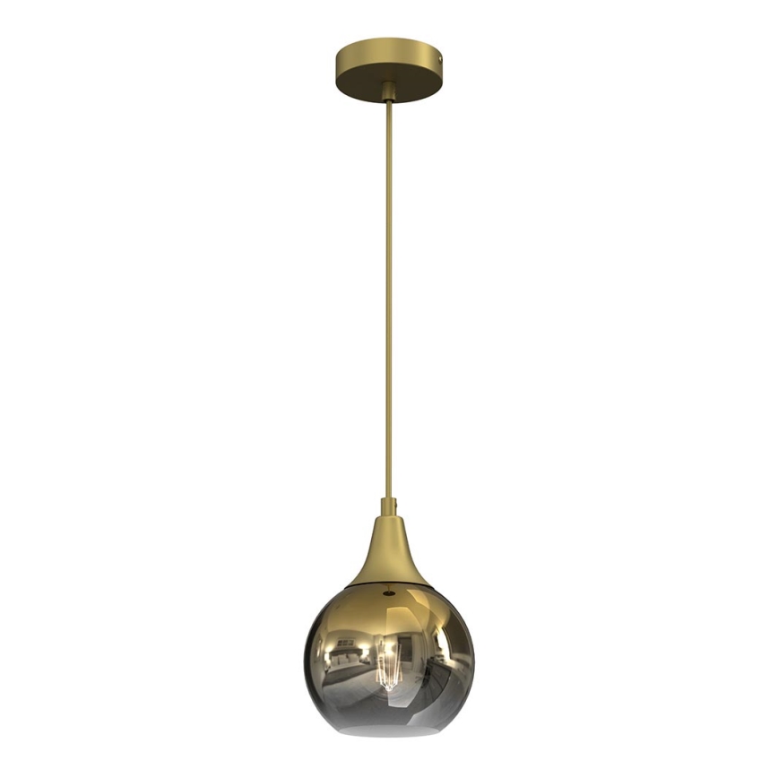Pendel MONTE 1xE27/60W/230V d. 15 cm guldfarvet