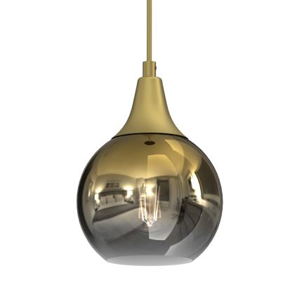 Pendel MONTE 1xE27/60W/230V d. 15 cm guldfarvet