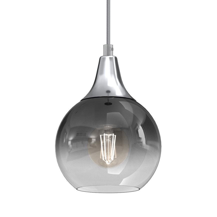 Pendel MONTE 1xE27/60W/230V d. 15 cm mat krom