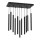 Pendel MONZA 11xG9/8W/230V sort