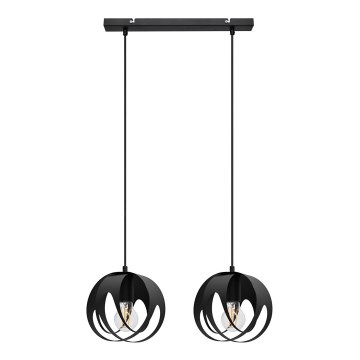 Pendel MOONLIGHT 2xE27/15W/230V sort