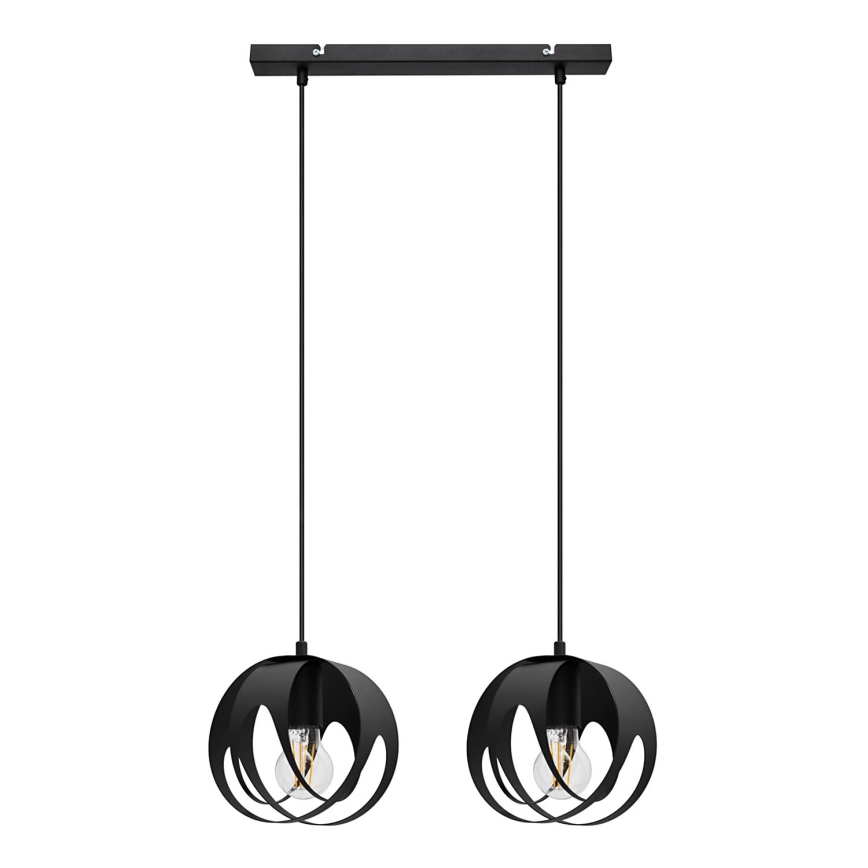 Pendel MOONLIGHT 2xE27/15W/230V sort