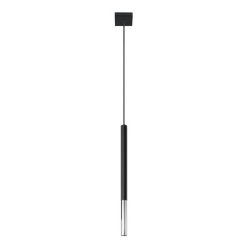 Pendel MOSAIC 1xG9/12W/230V sort/skinnende krom