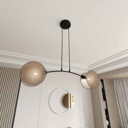 Pendel MOTIF 2xE27/15W/230V beige