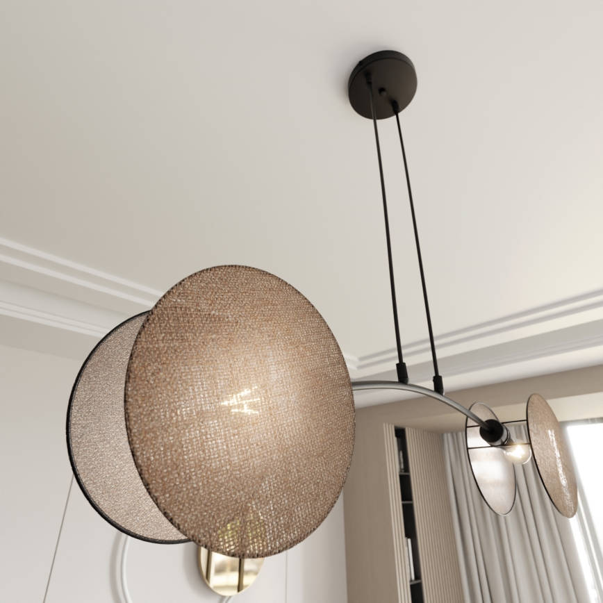 Pendel MOTIF 2xE27/15W/230V beige