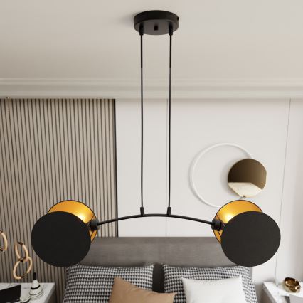 Pendel MOTIF 2xE27/15W/230V sort