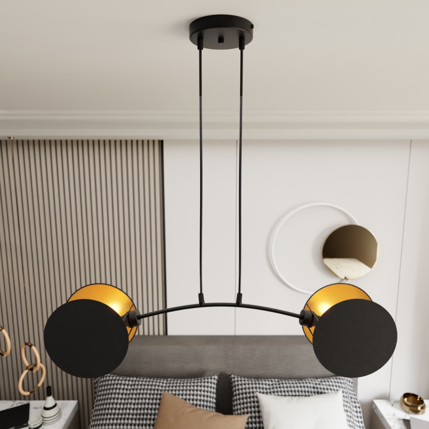 Pendel MOTIF 2xE27/15W/230V sort
