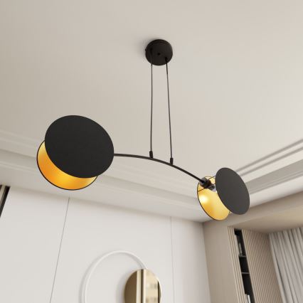 Pendel MOTIF 2xE27/15W/230V sort