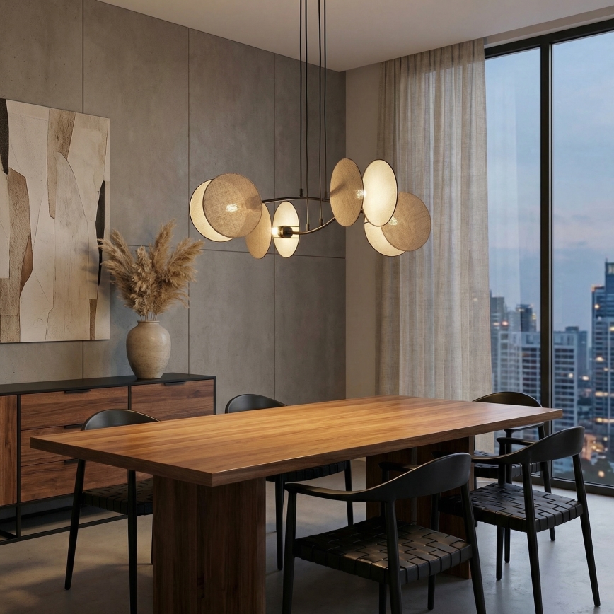 Pendel MOTIF 4xE14/10W/230V beige