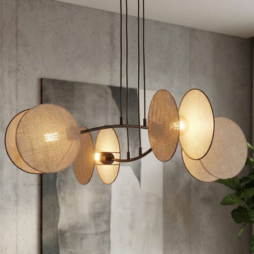 Pendel MOTIF 4xE14/10W/230V beige