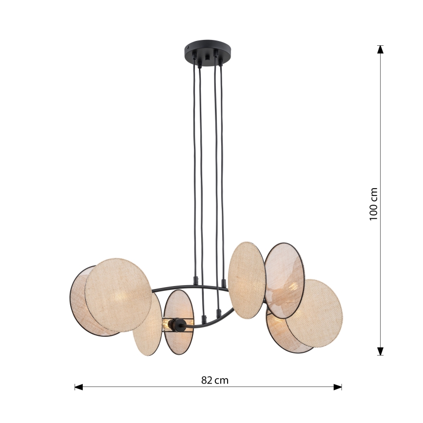 Pendel MOTIF 4xE14/10W/230V beige