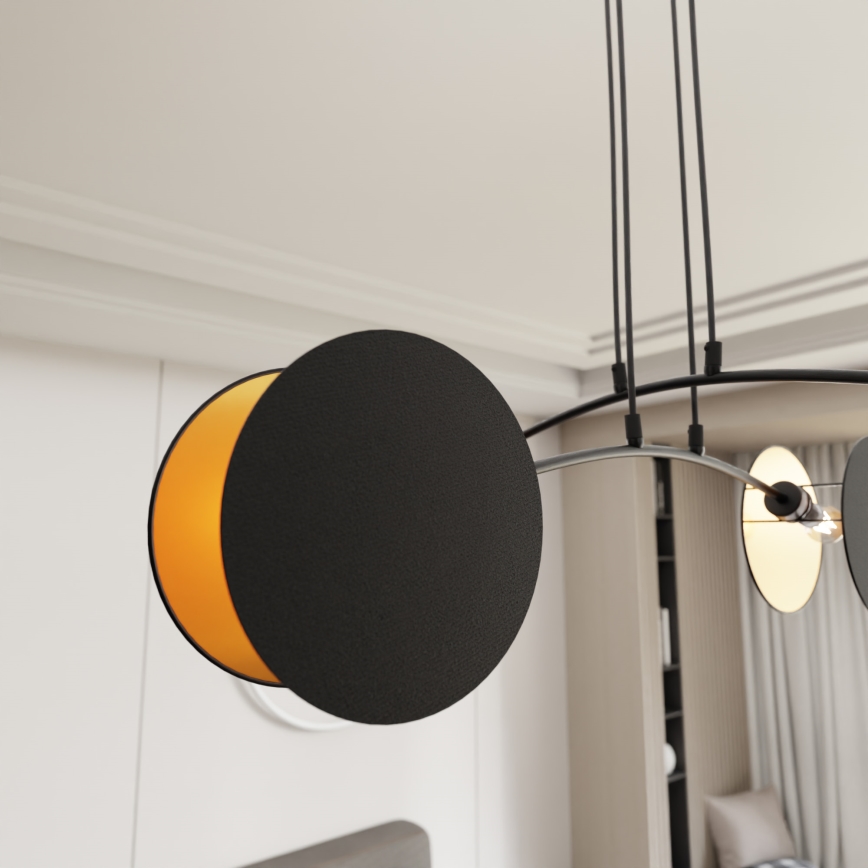 Pendel MOTIF 4xE14/10W/230V sort