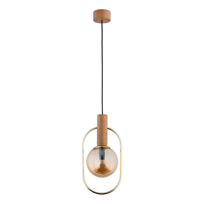 Pendel MUFI 1xE14/10W/230V guldfarvet/beige