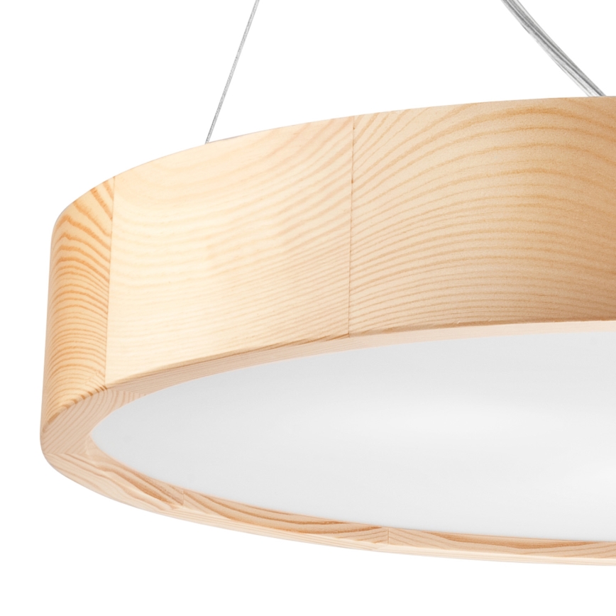 Pendel NATURAL 3xE27/60W/230V ø 47 cm fyrretræ