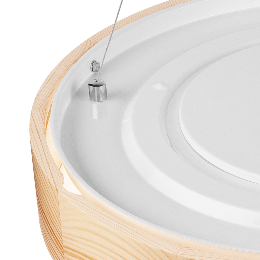 Pendel NATURAL 3xE27/60W/230V ø 47 cm fyrretræ