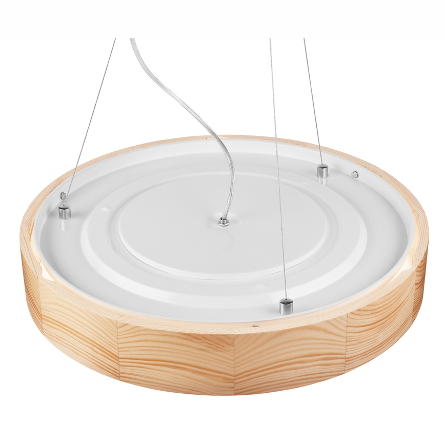 Pendel NATURAL 3xE27/60W/230V ø 47 cm fyrretræ