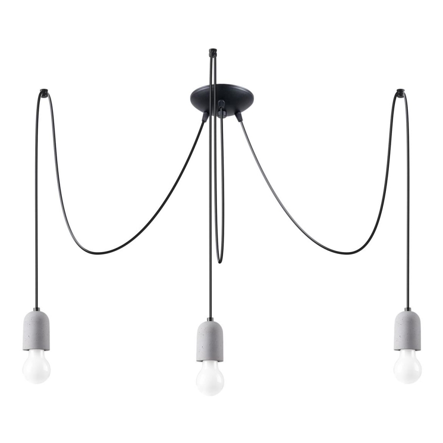 Pendel NESO 3xE27/15W/230V edderkop beton