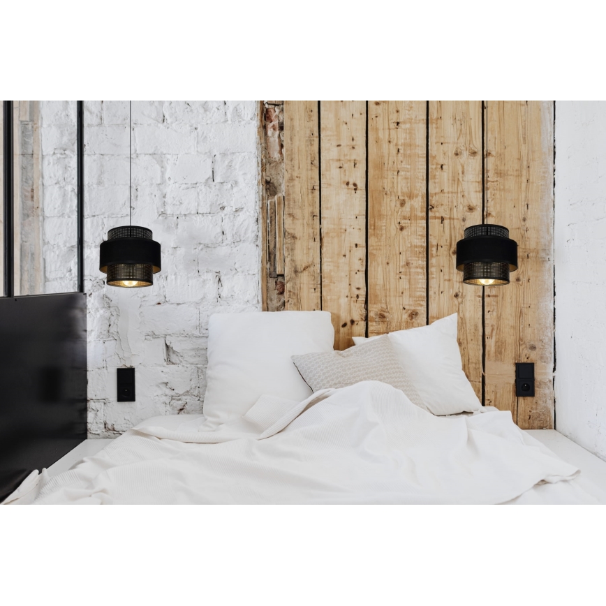 Pendel NESS 1xE27/60W/230V sort