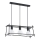 Pendel NETI 3xE27/15W/230V sort