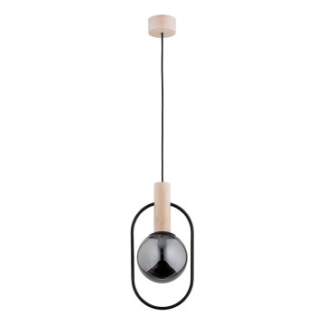 Pendel NIKI 1xE14/10W/230V sort/beige