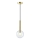 Pendel NIKO 1xG9/9W/230V diameter 15 cm guldfarvet