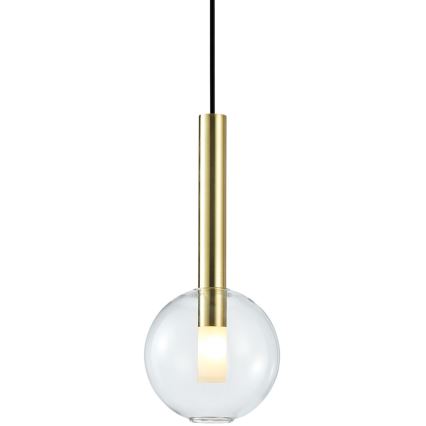 Pendel NIKO 1xG9/9W/230V diameter 15 cm guldfarvet