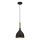 Pendel NOAK 1xE27/15W/230V sort/guldfarvet
