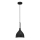 Pendel NOAK 1xE27/15W/230V sort/skinnende krom