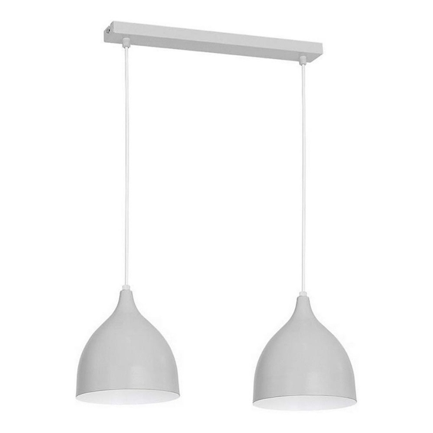 Pendel NOAK 2xE27/15W/230V grå