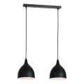 Pendel NOAK 2xE27/15W/230V sort