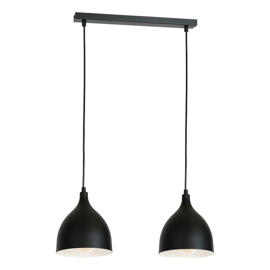 Pendel NOAK 2xE27/15W/230V sort