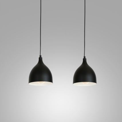 Pendel NOAK 2xE27/15W/230V sort