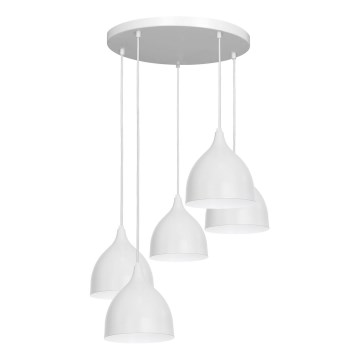 Pendel NOAK 5xE27/15W/230V grå