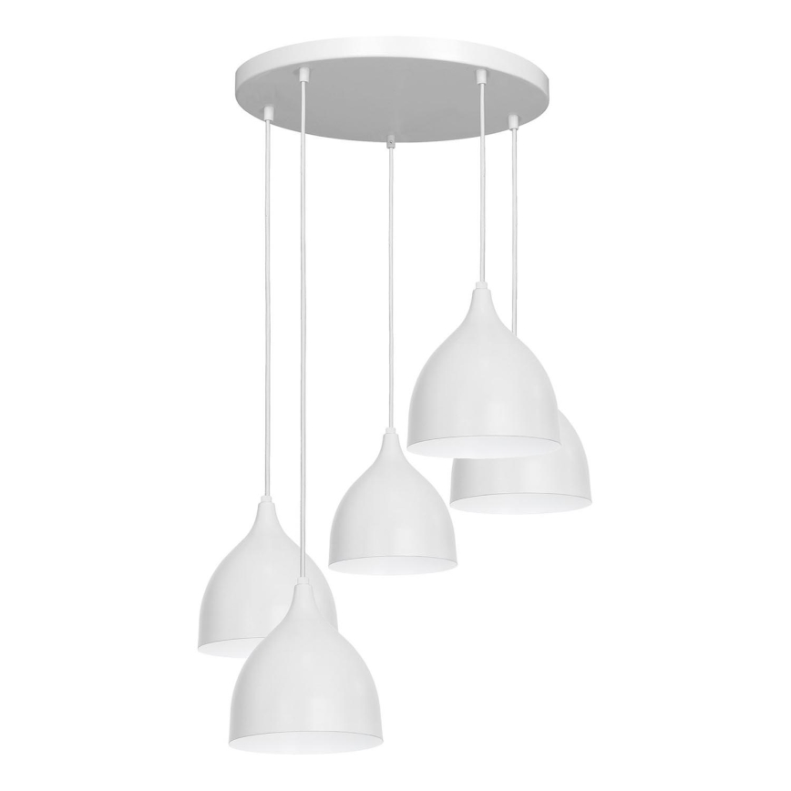 Pendel NOAK 5xE27/15W/230V grå