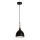 Pendel NOAK WOOD 1xE27/15W/230V sort/bøg