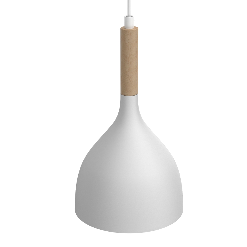 Pendel NOAK WOOD 2xE27/15W/230V hvid/bøg