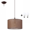 Pendel NOEL 1xE27/60W/230V brun