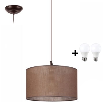 Pendel NOEL 1xE27/60W/230V brun
