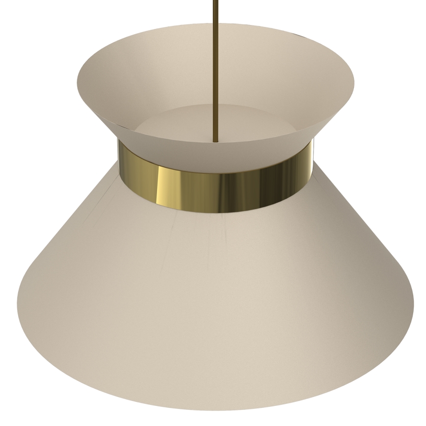 Pendel NORGE 1xE27/15W/230V beige/guldfarvet