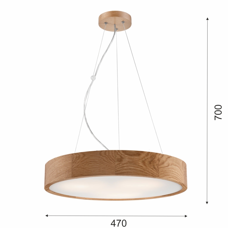 Pendel OAK 3xE27/60W/230V eg ø 47,5 cm